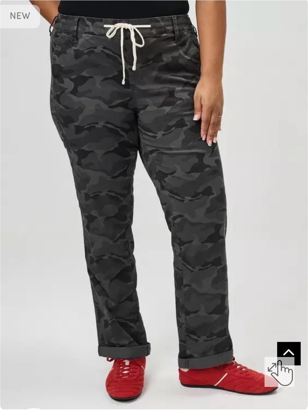 torrid Gray Pull-On Cargo Pants - Stretch NWT